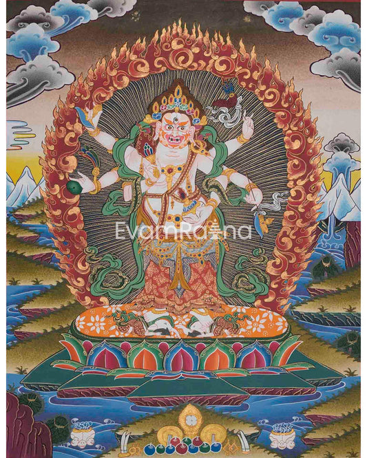 Six Armed White Mahakala