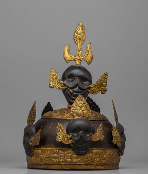 Tibetan Crown in Iron