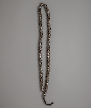 Buddhist Skull Head Mala | Handcrafted Tibetan Prayer Beads for Mindfulness