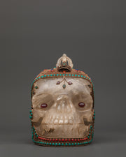 Skull Head Crystal Decor