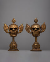 Handmade Statue of Citipati Head Set