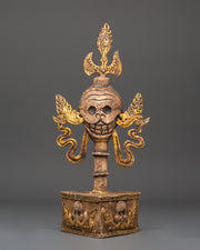 Tibetan Skull Ritual Decor | Sacred Buddhist Art