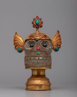 Copper Tibetan Skull