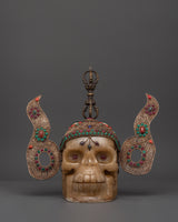 Mystic Skull Decor Copper Body with Silver Plating