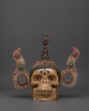 Mystic Skull Decor Copper Body with Silver Plating