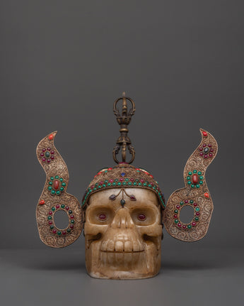 Mystic Skull Decor Copper Body with Silver Plating