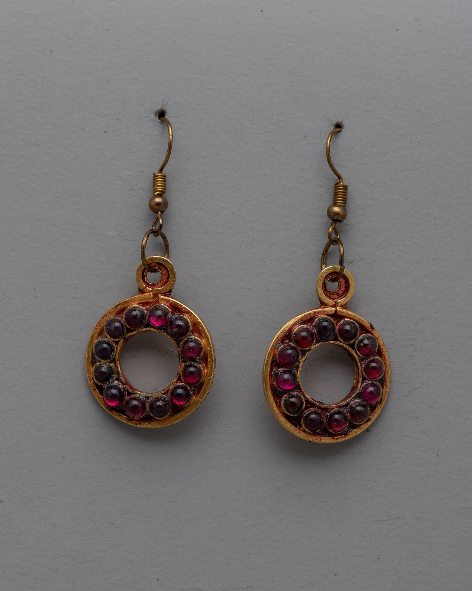 Garnet Earrings Set