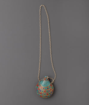 Tibetan snuff bottle necklace