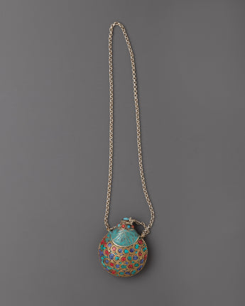 Tibetan snuff bottle necklace