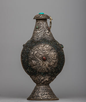 White Metal Snuff Bottle