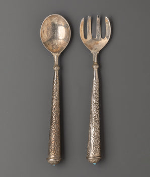 Handcrafted Spoon and Fork Pair