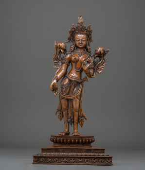 Mother of Liberation Standing Green Tara Statue