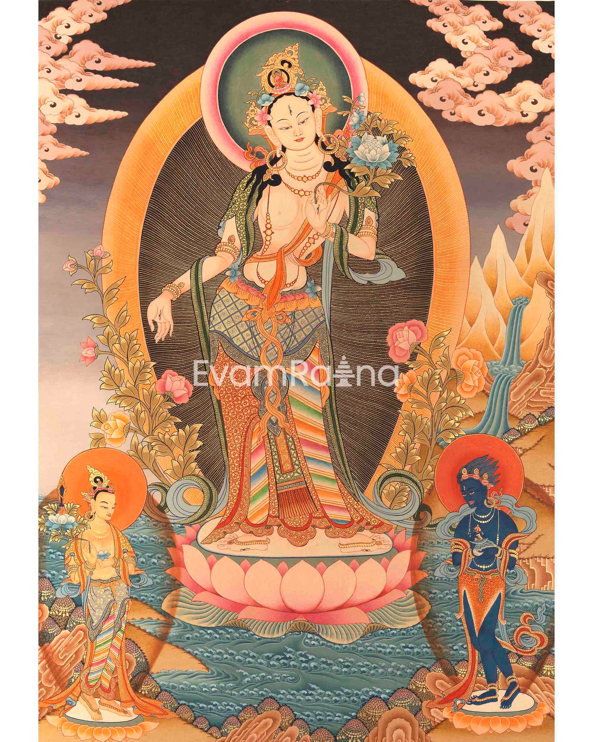 Standing White Tara Print 