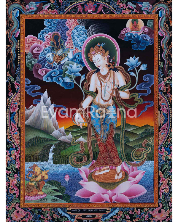 Standing White Tara Thangka