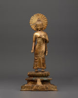 Antique Finish Shakyamuni Buddha Statue