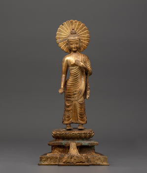 Antique Finish Shakyamuni Buddha Statue