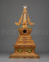 Spiritual Handcrafted Tibetan Stupa