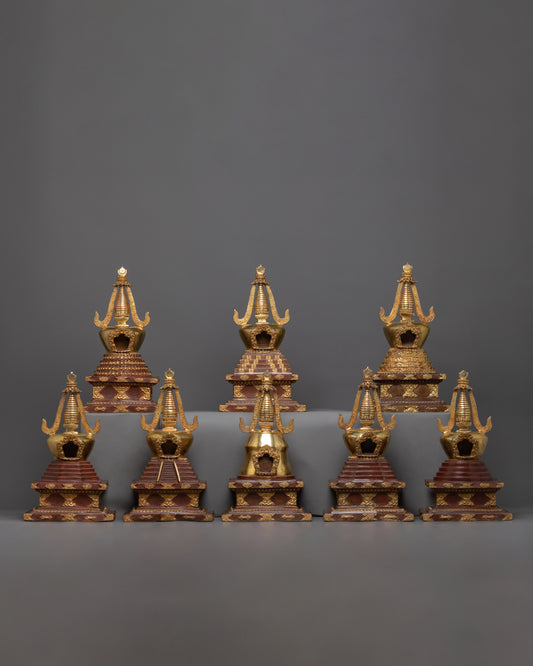 Spiritual Buddhist Stupa Set 