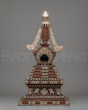 Handcrafted Traditional Tibetan Stupa 