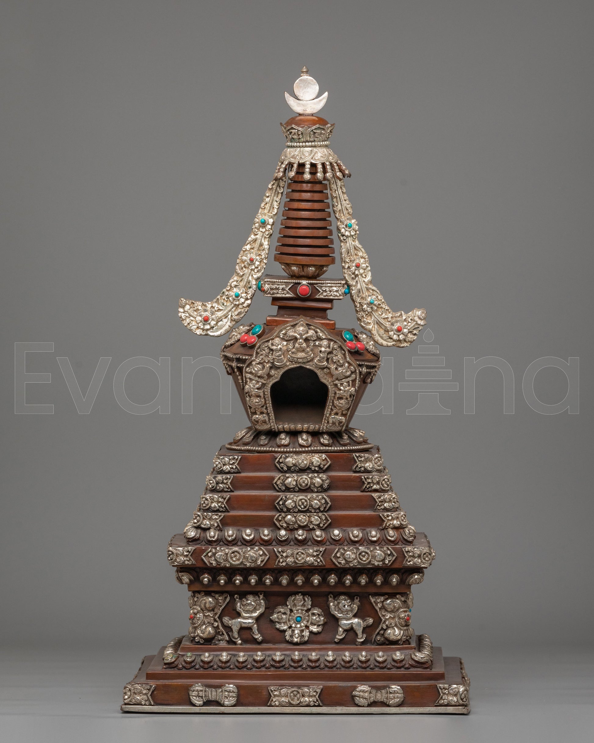 Handcrafted Traditional Tibetan Stupa 