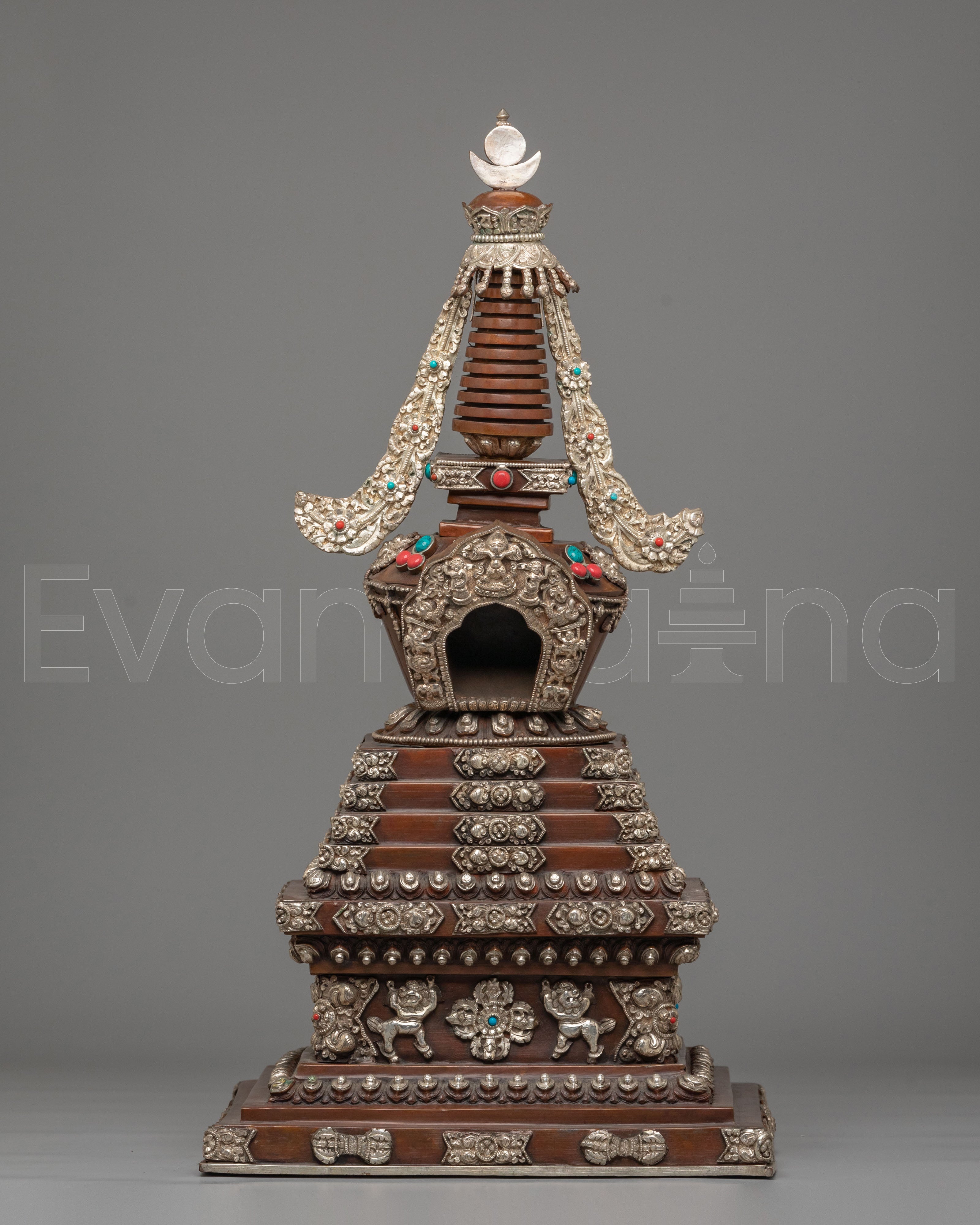 Handcrafted Traditional Tibetan Stupa 