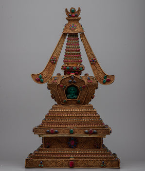 Handcrafted Copper Stupa