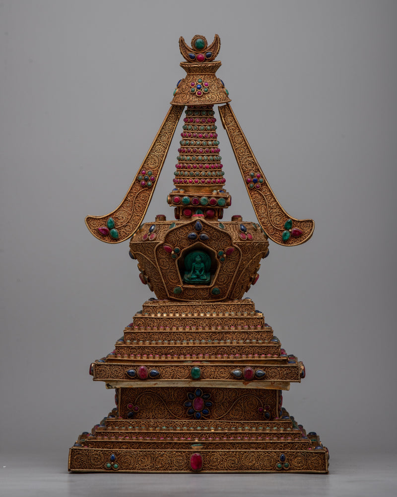 Handcrafted Copper Stupa