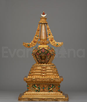 Handcrafted Traditional Tibetan Stupa