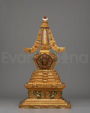 Handcrafted Traditional Tibetan Stupa