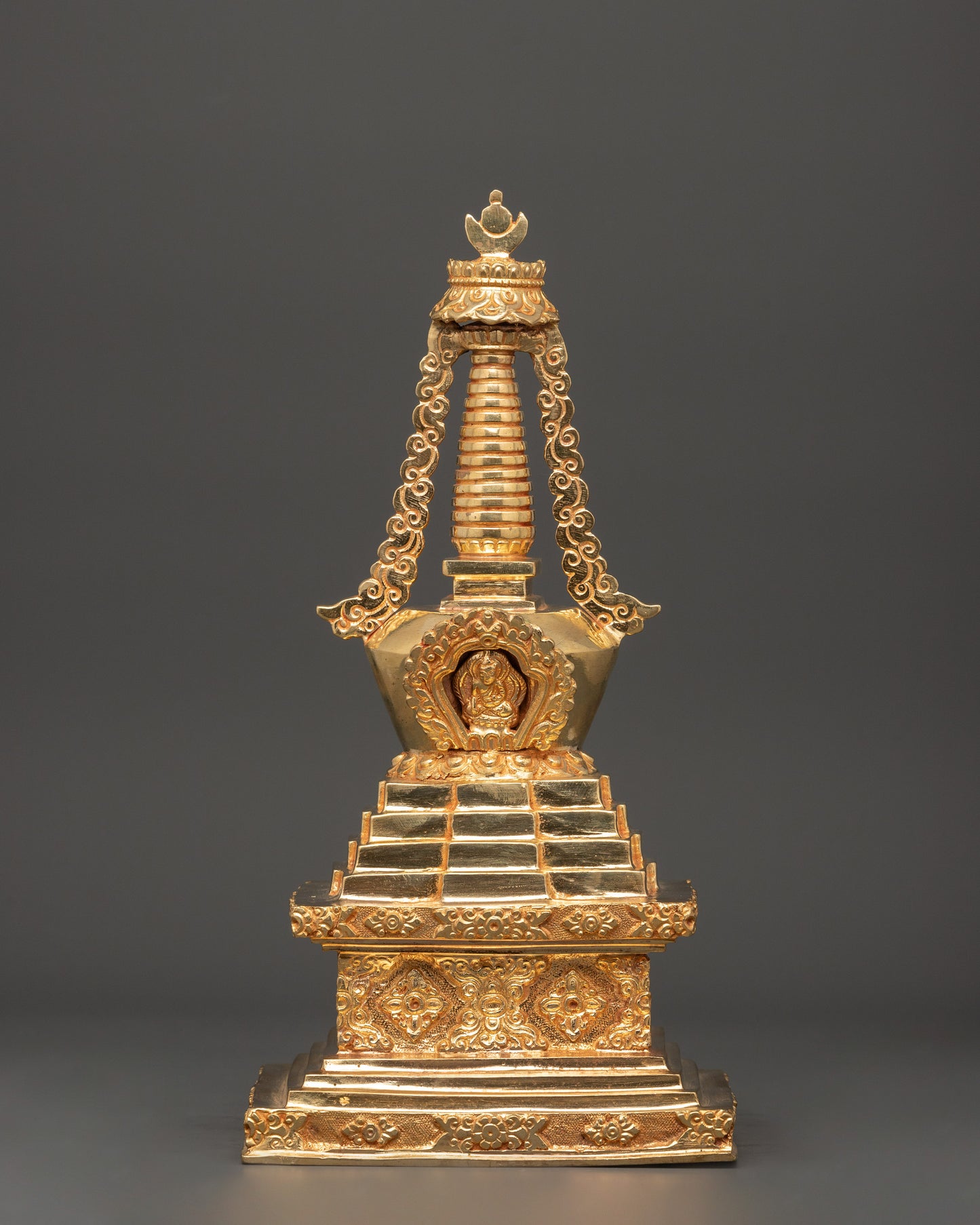 Full Gold Tibetan Stupa