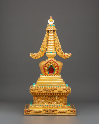Spiritual Tibetan Buddhist Stupa