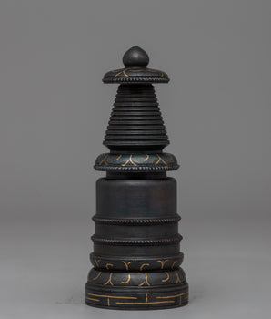 Authentic Handcrafted Tibetan Iron Stupa