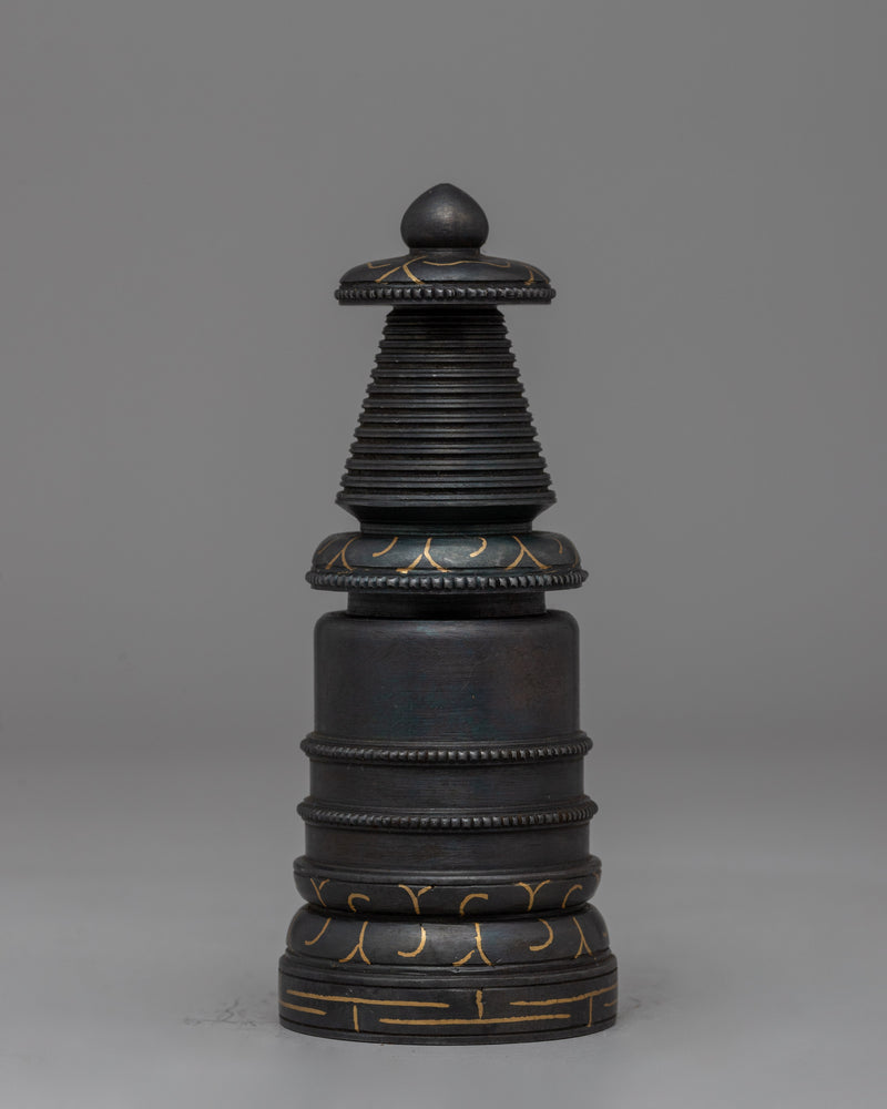 Authentic Handcrafted Tibetan Iron Stupa