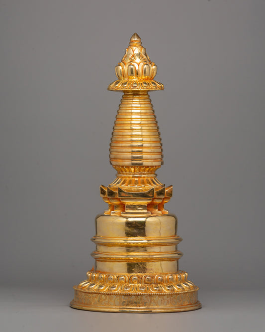 Traditional Gold Plated Stupa