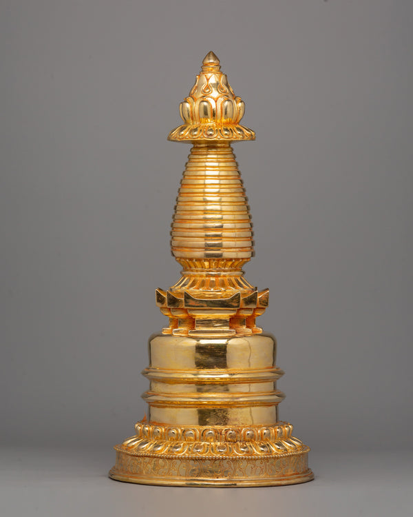 Traditional Gold Plated Stupa