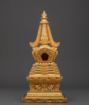 Golden Buddhist Stupa
