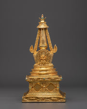 Sacred Copper Gold Stupa