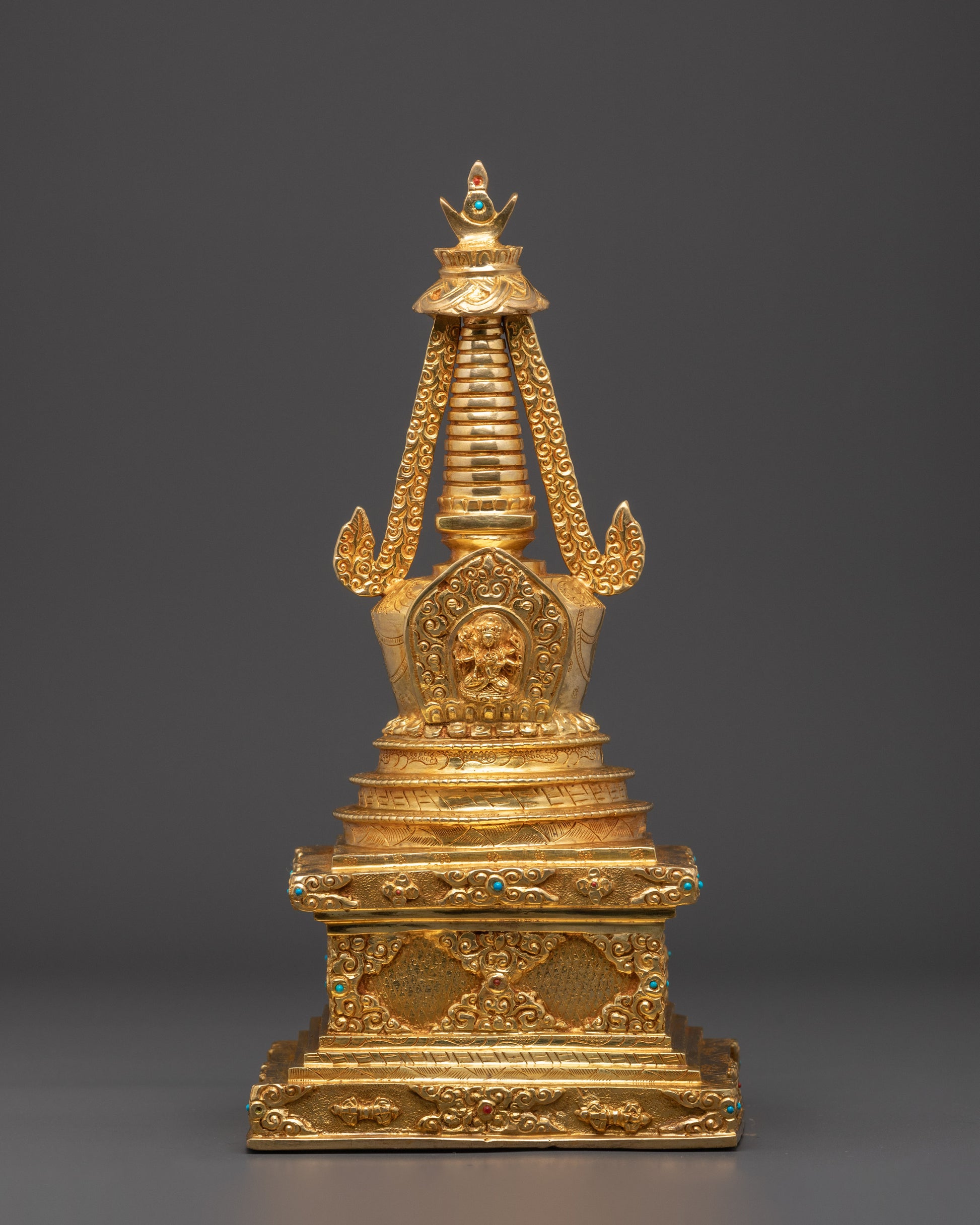 Sacred Copper Gold Stupa