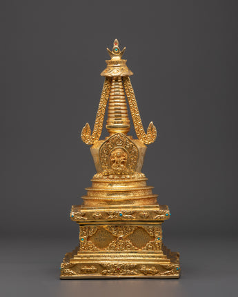 Sacred Copper Gold Stupa