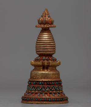 Buddhist Copper Kadampa Stupa
