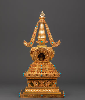 Buddhist Stupa Decorative Piece