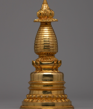 Copper Gold Plated Stupa