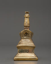Brass Body Enlightenment Stupa