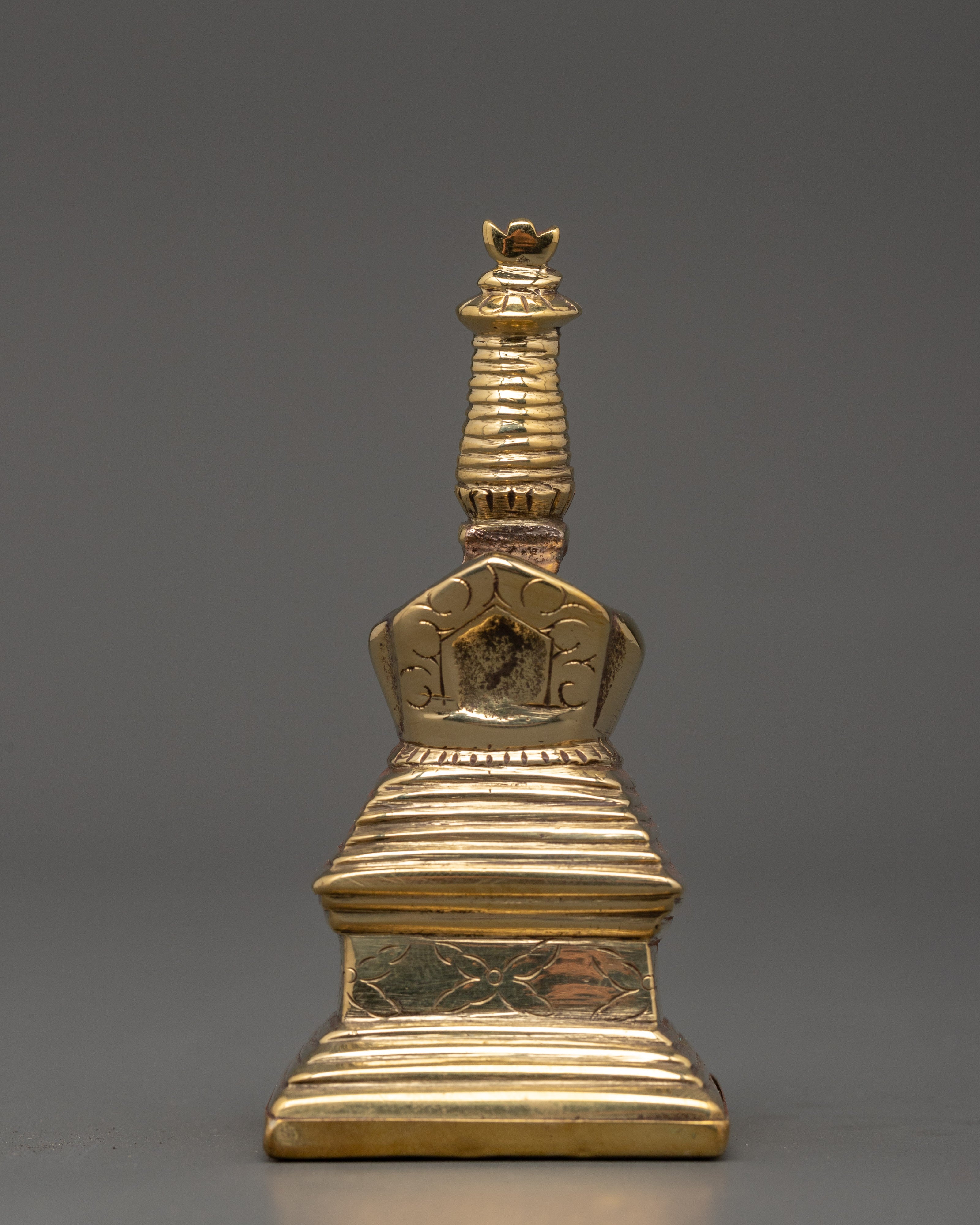 Brass Body Enlightenment Stupa
