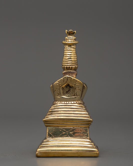 Brass Body Enlightenment Stupa 