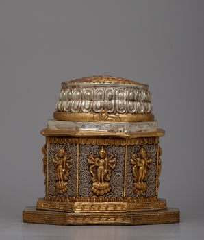 Copper Dharma dhatu Statue 