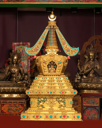 Sacred Buddhist Stupa For Altar