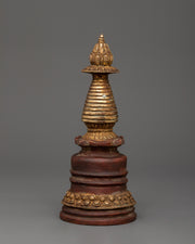 oxidized-copper-stupa-with-gold-plating