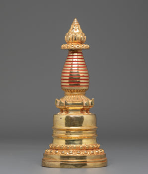 Handcrafted Sacred Himalayan Stupa 