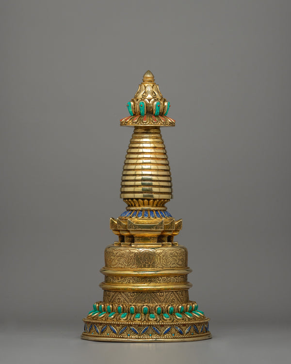 stupa-with-floral-carving